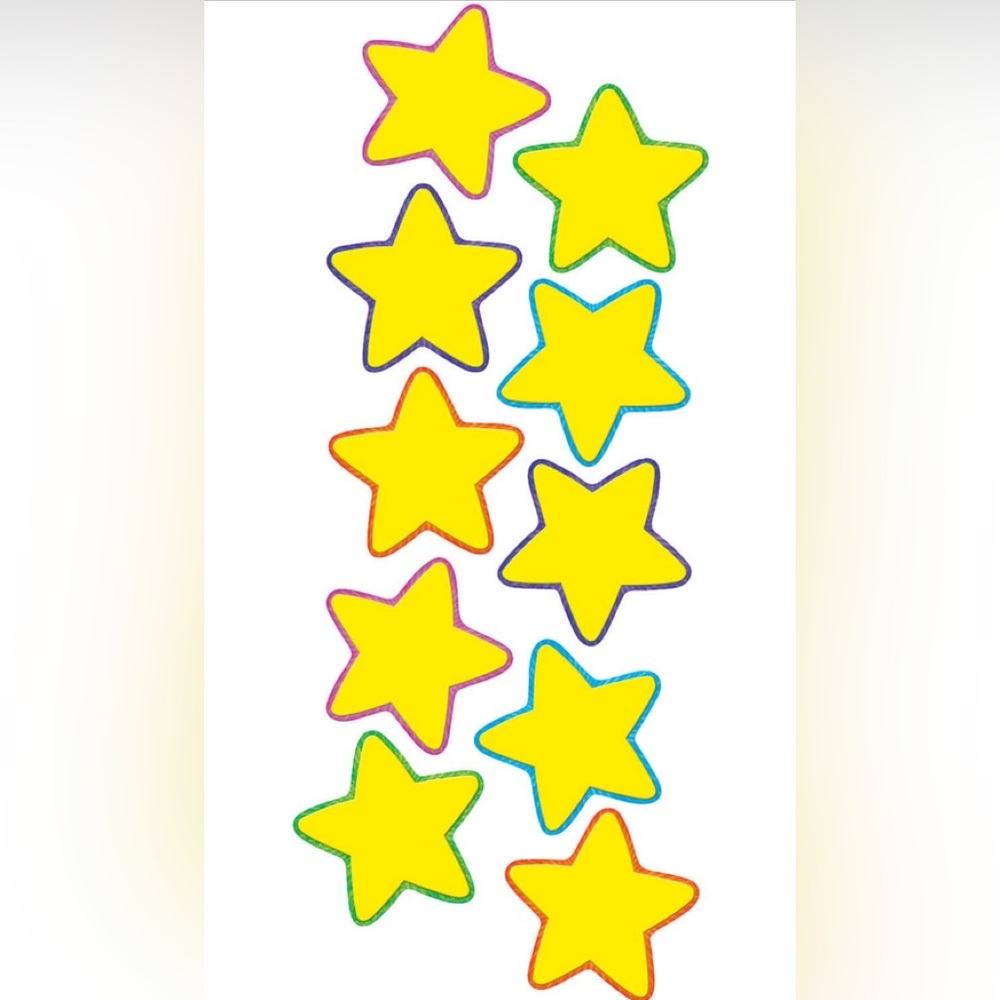 Teacher Created Resources Yellow Stars Accents